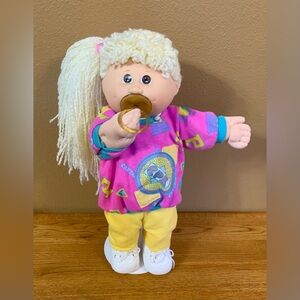 Vintage Cabbage Patch Kids Designer Line Doll With Pacifier